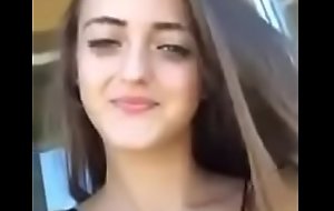 Cute russian teen primarily the balcony in sexy bikini in Turkey