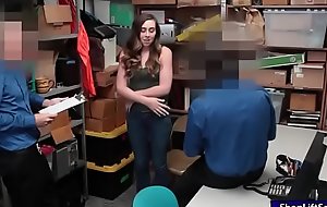 Legal age teenager thief Lexi Lovell fucks by officers