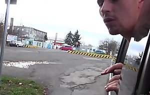 Takevan Crazy homeless teenager fucked extremly deceitfully everywhere driving jalopy
