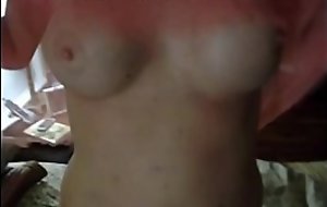Tammybraxton from savagedates.com flashing fat chest tits increased by sucking cock