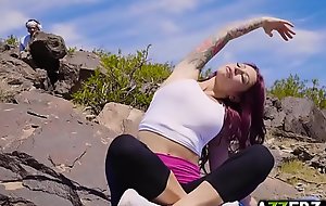 Tattooed Milf Monique Alexander yoga outdoor roger