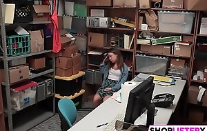 Shoplifter girl gets caught and punished