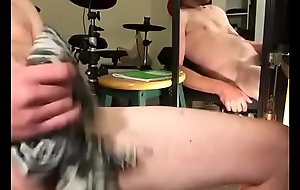 Insatiable masturbation of shaved baloney and dick