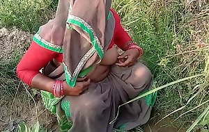 Indian fuck movie Village Bhabhi Shagging Open-air Sex In Hindi