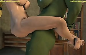 Sophitia fucked by Tranny Orc straight in her pussy