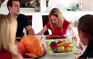 Sister Gets Naughty During Family Dinner- Angel Smalls