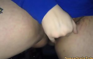 Chubby Pregnant Teen Sucks His Cock Before Bending Over