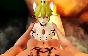 3D Bowsette Seeing what it'_s like to have set the world on fire D