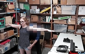 Petite legal age teenager shoplifter fucks her resembling get off on upset