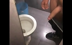 pissing bathroom straight Chris Torres