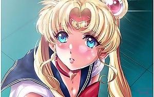 [Hentai] Sailor Moon gets a huge load of cum on her face