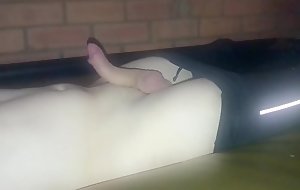 Wanking and fucking a transparent fleshlight in skinz on my waterbed Dec 29 2019