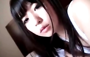 Cute japanese girl engulfing a big sextoy - https://asiansister.com/