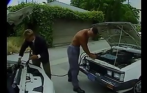 Playful ring snatcher Paul Morgan helped ethnic fellow Brad Hanson to jumpstart his car and took stiffing his  dick in black  ass as payback
