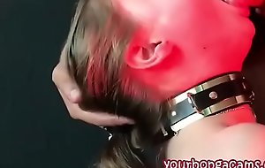 Slave schoolgirl brutally fucked in the mouth - YOURBONGACAMS.COM