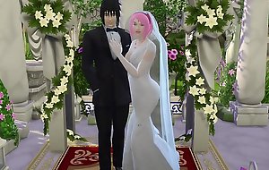 La Boda de Sakura Parte 1 Naruto Hentai Netorare Esposa Vestida de Novia Engañ_ada Marido Cornudo Anime