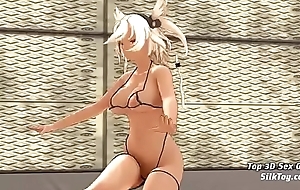 Heavy Tits Blonde 3D Hentai Dance