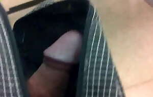 cock in my open waist pouch at the shopping centre 4