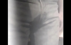 man peeing his pants
