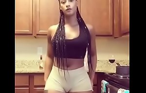 Juvenile chick twerking for daddy (Snapchat.  sstorm2x