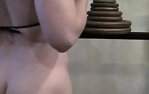 Naked Female Bodybuilder Loves To Masturbate in the Gym