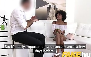 Fake Agent Ebony Brazilian babe Luna Corazon fucked by agent upon colouring