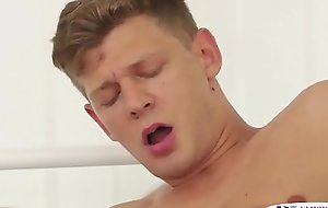 Assfucked stud gets his dick sucked by mollycoddle