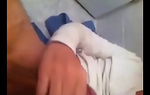 Young Serbian guy masturbates in hotel